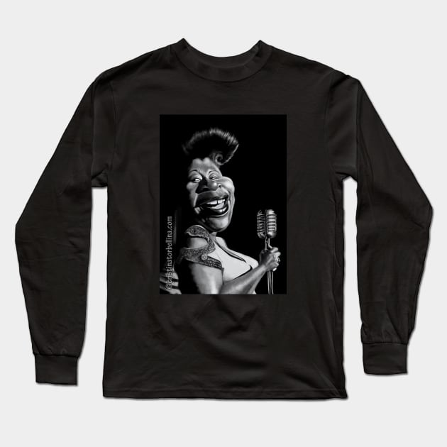 Ella Fitzgerald Long Sleeve T-Shirt by cristinatorbellina